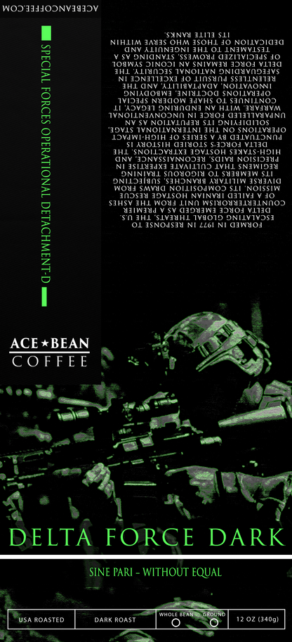 Delta Force Dark | Dark Roast | Brazilian | 10 - Pack Coffee Pods